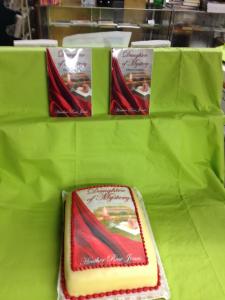 The Daughter of Mystery launch party cake